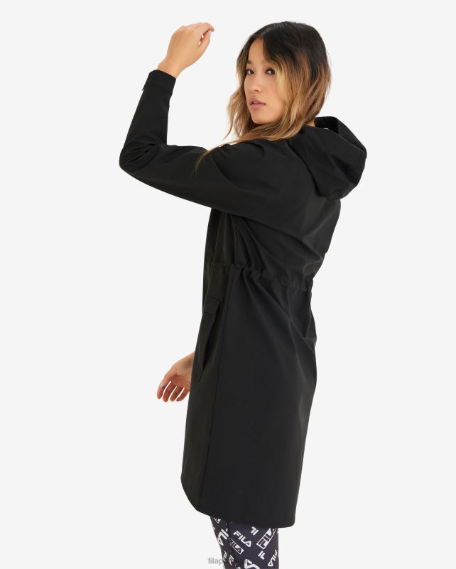 PPH0J2977 preto FILA parka fila feminina preta