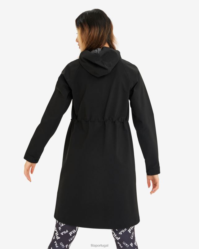 PPH0J2977 preto FILA parka fila feminina preta