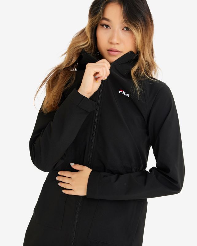 PPH0J2977 preto FILA parka fila feminina preta