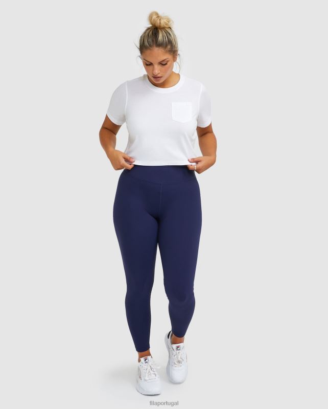 PPH0J2988 nova marinha FILA novo emblema da fila feminino azul marinho