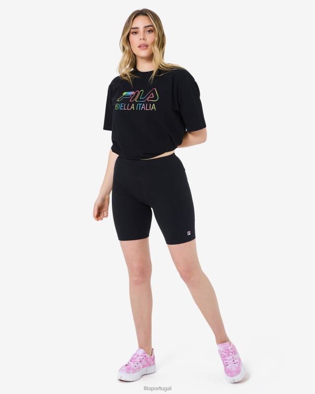 PPH0J2998 preto FILA short fila preto volara bike