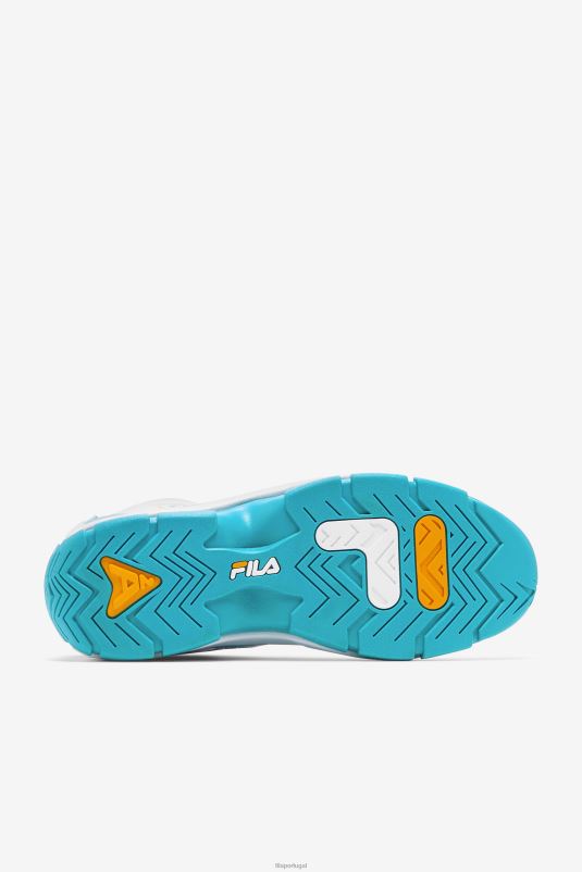 PPH0J3 branco/verde-azulado/zínia FILA branco/teal/zinnia fila masculino grant hill 2 x semi-pro