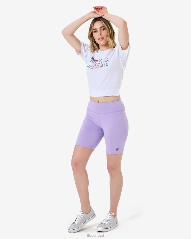 PPH0J3001 Rosa Púrpura FILA fila volara bike short roxo rosa