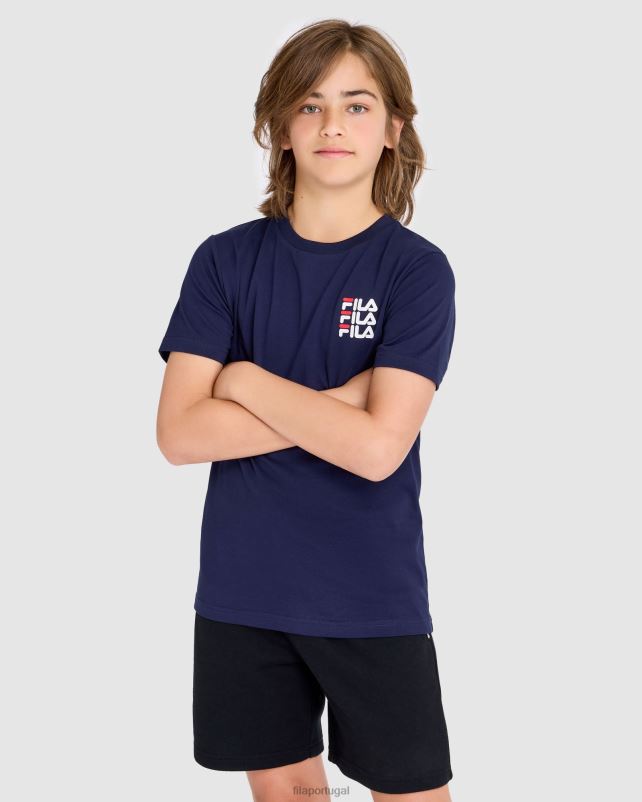 PPH0J3046 nova marinha FILA camiseta fila new navy infantil ripley