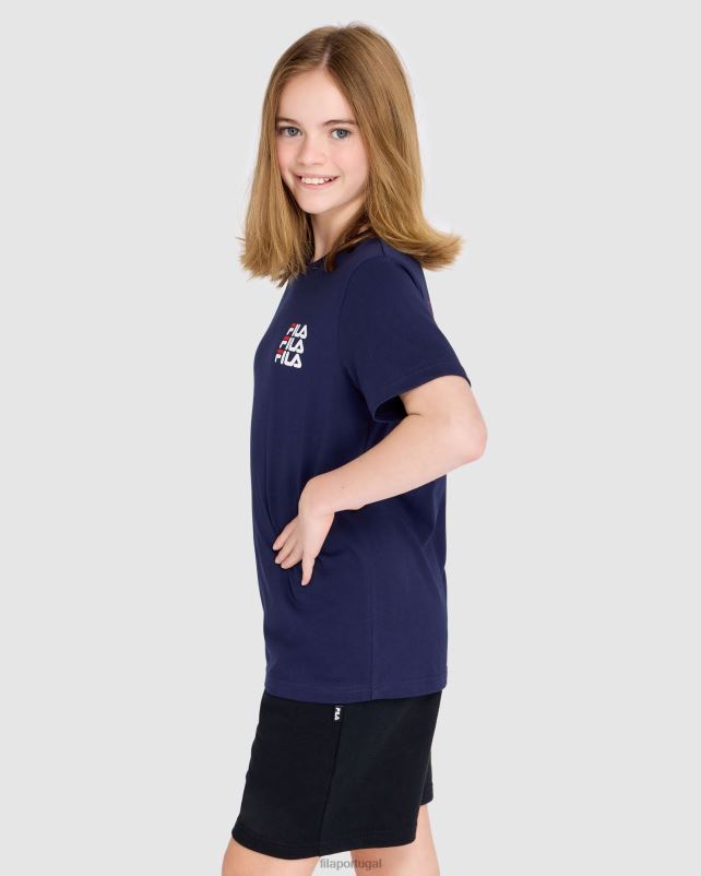 PPH0J3046 nova marinha FILA camiseta fila new navy infantil ripley