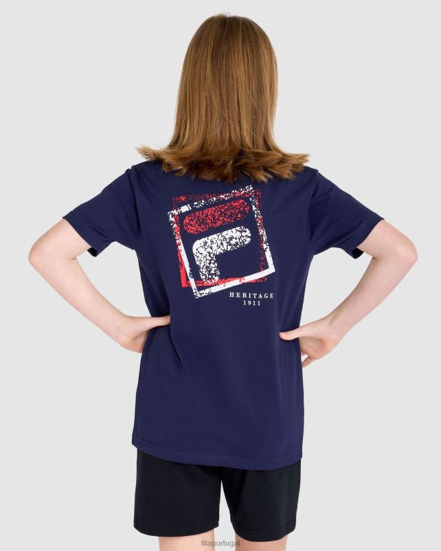 PPH0J3046 nova marinha FILA camiseta fila new navy infantil ripley