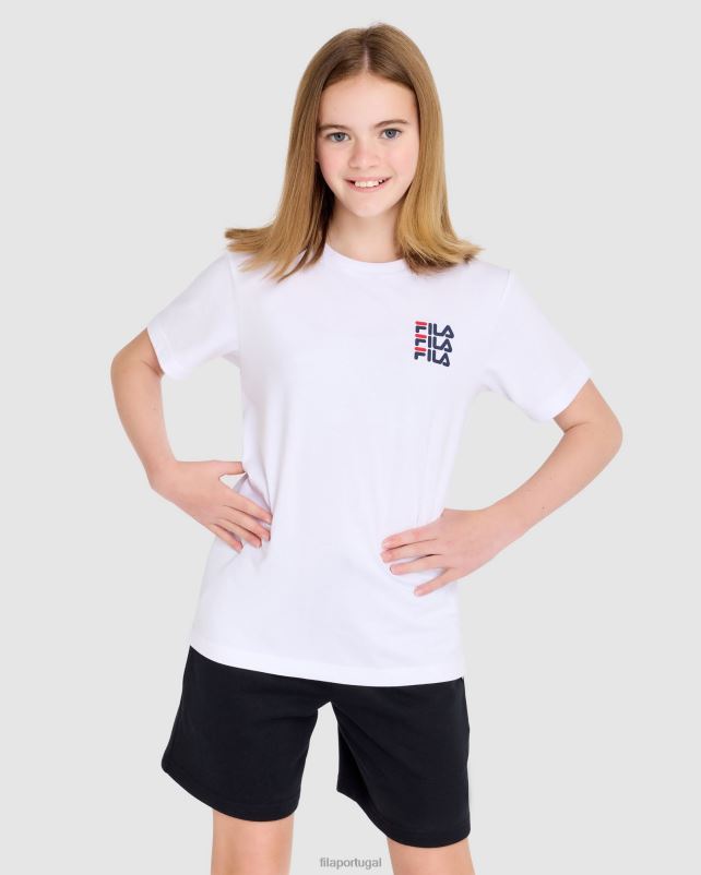 PPH0J3048 branco FILA camiseta fila ripley infantil branca