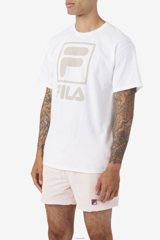 PPH0J305 branco FILA camiseta fila branca