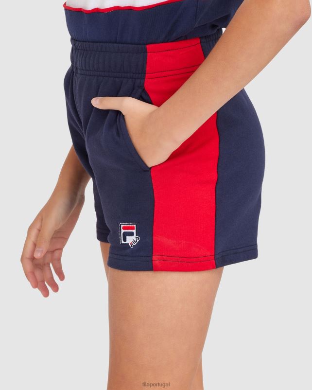 PPH0J3068 nova marinha FILA short fila lana feminino new navy