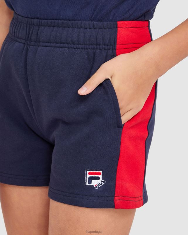PPH0J3068 nova marinha FILA short fila lana feminino new navy