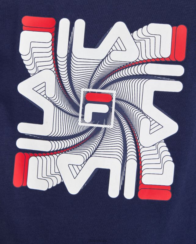 PPH0J3077 nova marinha FILA camiseta ryan masculina nova fila azul marinho