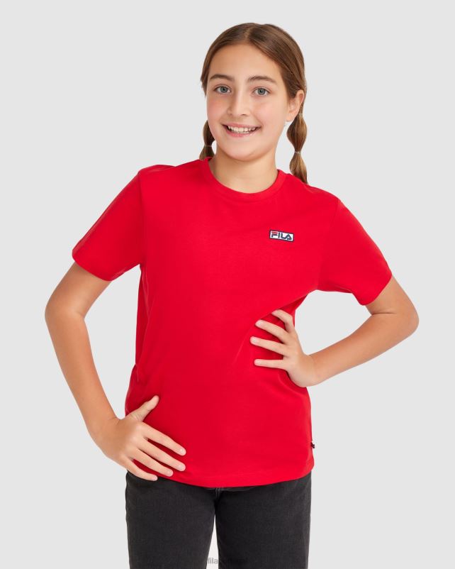 PPH0J3081 vermelho FILA camiseta parker infantil fila vermelha