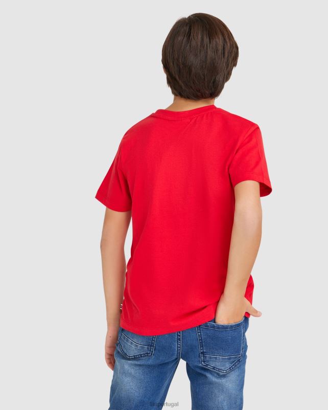 PPH0J3081 vermelho FILA camiseta parker infantil fila vermelha