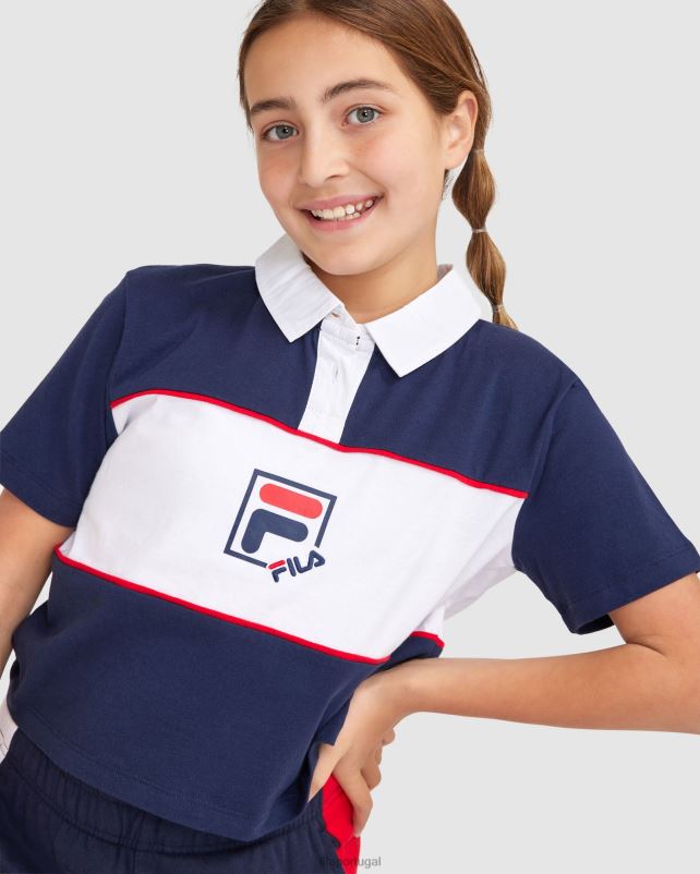 PPH0J3082 nova marinha FILA fila lana polo feminina
