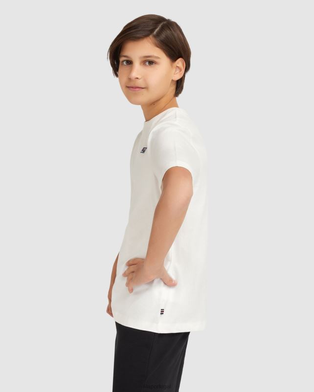 PPH0J3085 branco FILA camiseta fila parker infantil branca