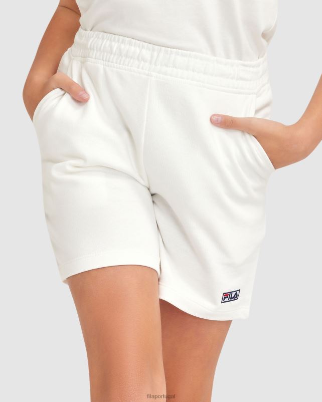 PPH0J3086 branco FILA short parker infantil fila branco