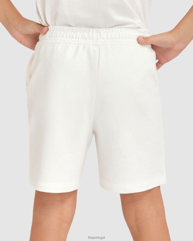 PPH0J3086 branco FILA short parker infantil fila branco