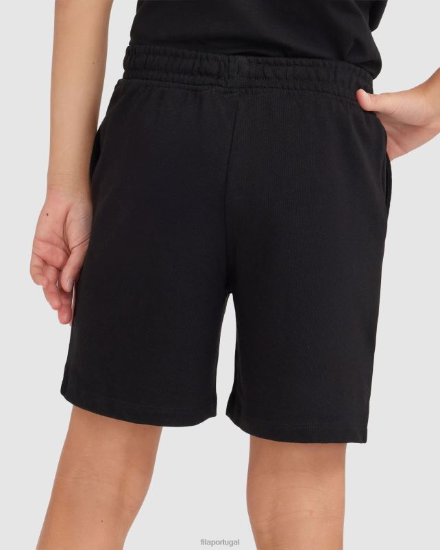 PPH0J3087 preto FILA short parker infantil fila preto