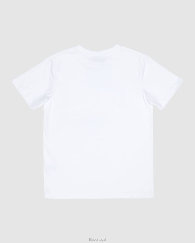 PPH0J3096 branco FILA camiseta infantil clássica branca fila