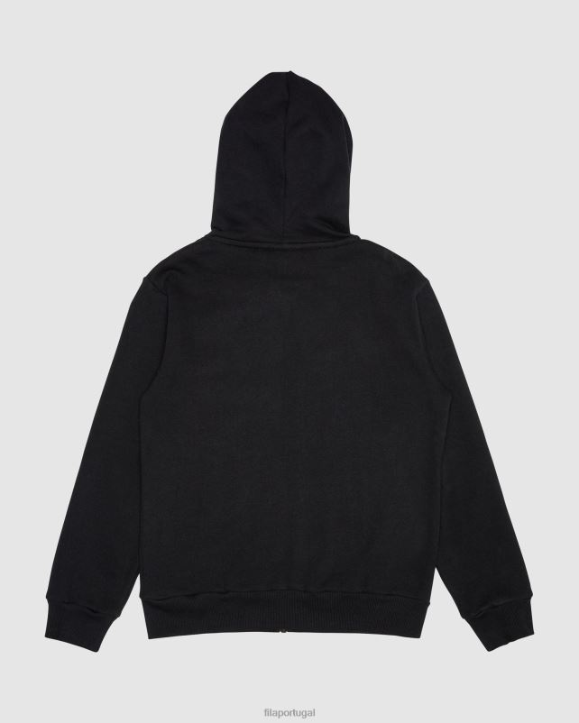 PPH0J3101 preto FILA moletom clássico infantil com capuz preto fila