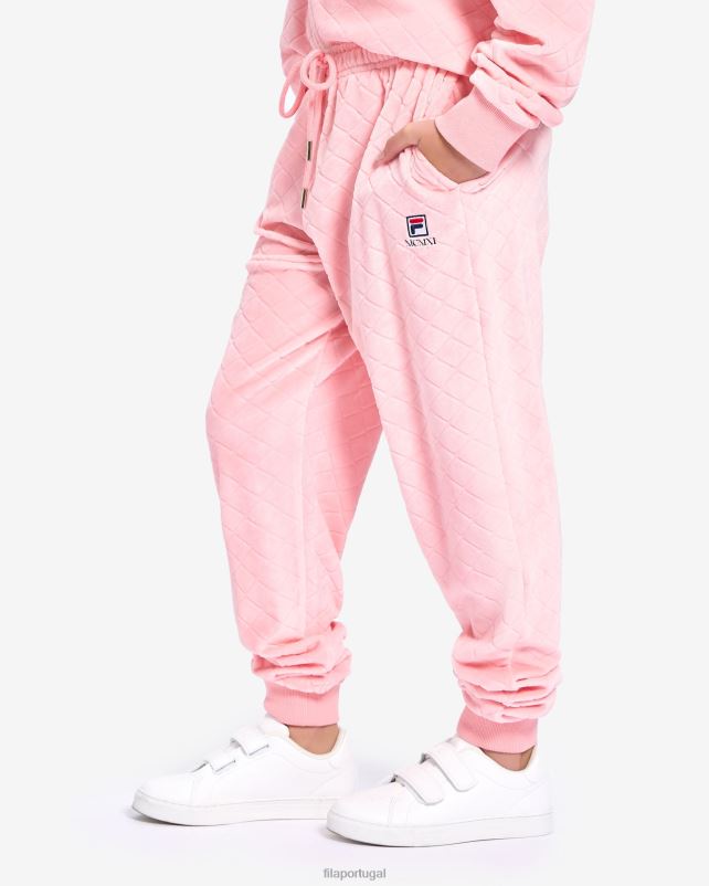 PPH0J3104 rosa pálido FILA calça sloane infantil fila pale rose