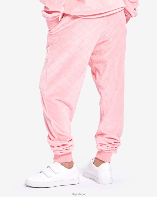 PPH0J3104 rosa pálido FILA calça sloane infantil fila pale rose