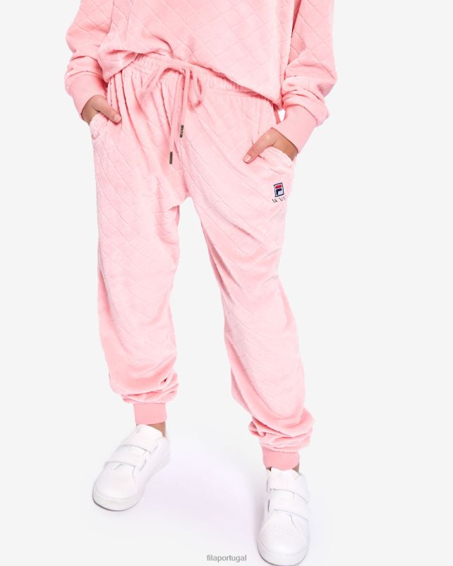 PPH0J3104 rosa pálido FILA calça sloane infantil fila pale rose