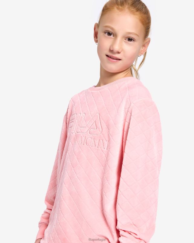 PPH0J3106 rosa pálido FILA fila pale rose infantil sloane crew