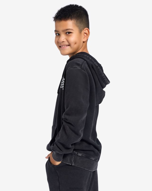 PPH0J3108 preto FILA fila maxi com capuz de menino negro