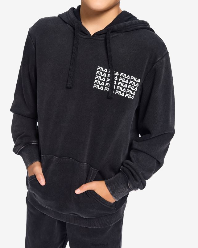 PPH0J3108 preto FILA fila maxi com capuz de menino negro