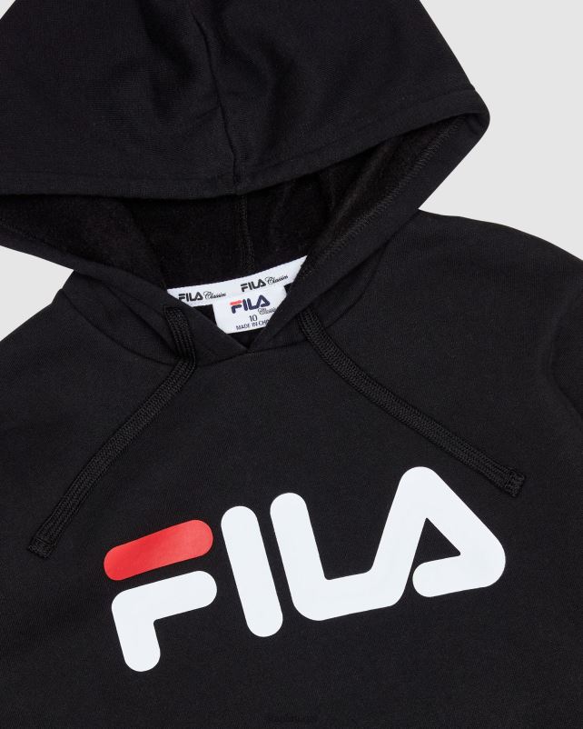PPH0J3110 preto FILA capuz infantil clássico fila preto