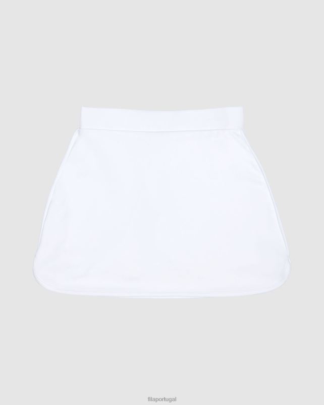 PPH0J3116 branco FILA saia fila branca feminina clássica