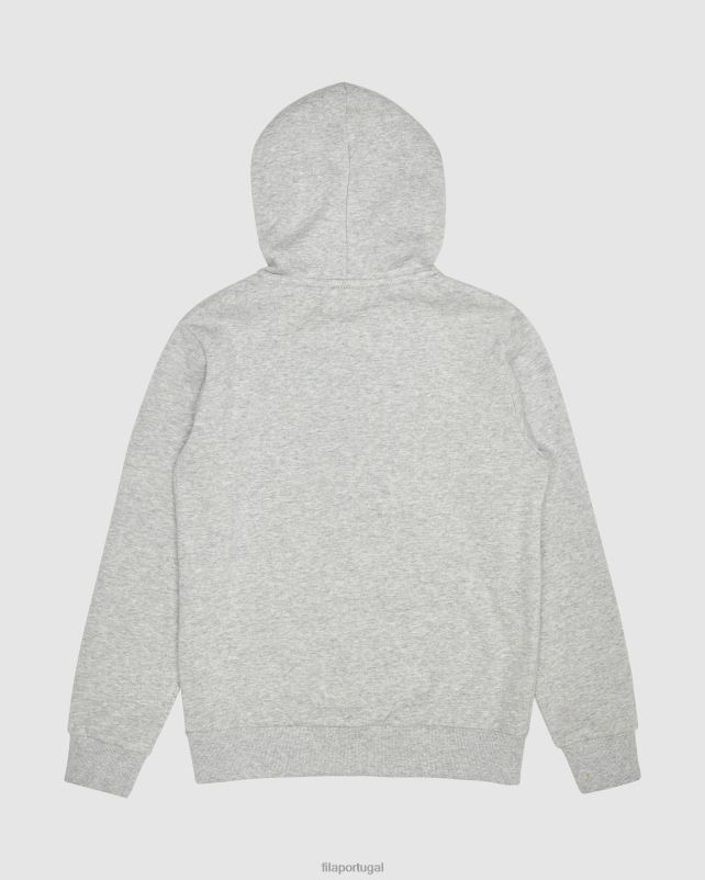 PPH0J3121 mármore prateado FILA fila classic kids zip capuz prata marle