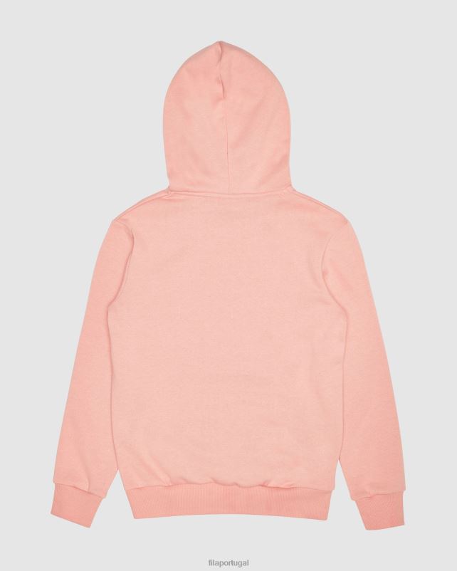PPH0J3122 rosa suave FILA capuz infantil clássico fila mellow rose