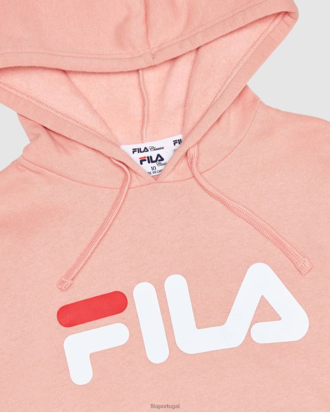 PPH0J3122 rosa suave FILA capuz infantil clássico fila mellow rose