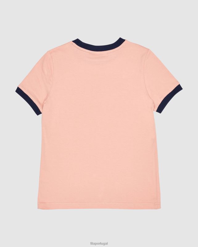 PPH0J3127 rosa suave FILA fila classic girl\s ringer tee mellow rose
