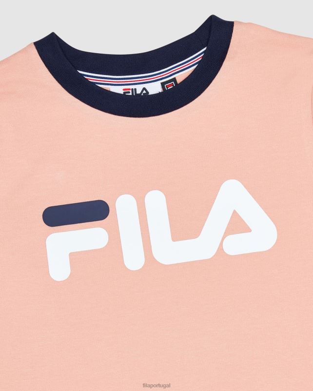 PPH0J3127 rosa suave FILA fila classic girl\s ringer tee mellow rose
