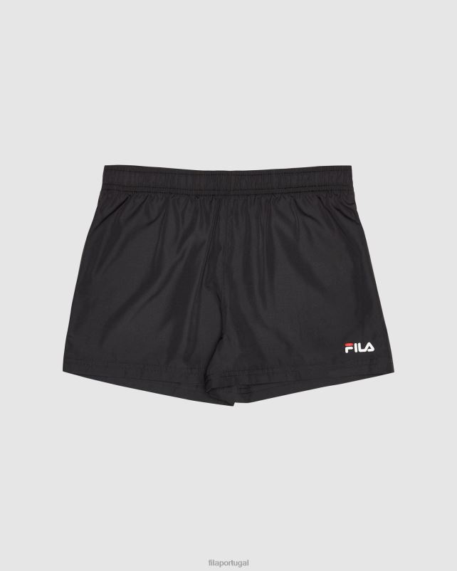 PPH0J3133 preto FILA short fila classic infantil preto