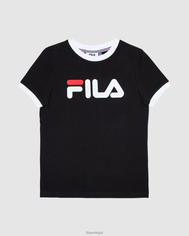 PPH0J3135 preto FILA camiseta fila classic feminina preta