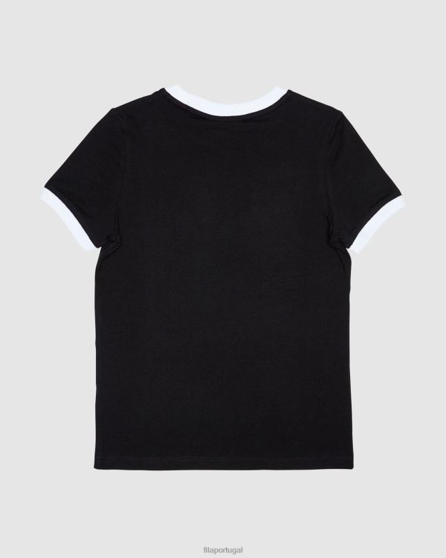 PPH0J3135 preto FILA camiseta fila classic feminina preta