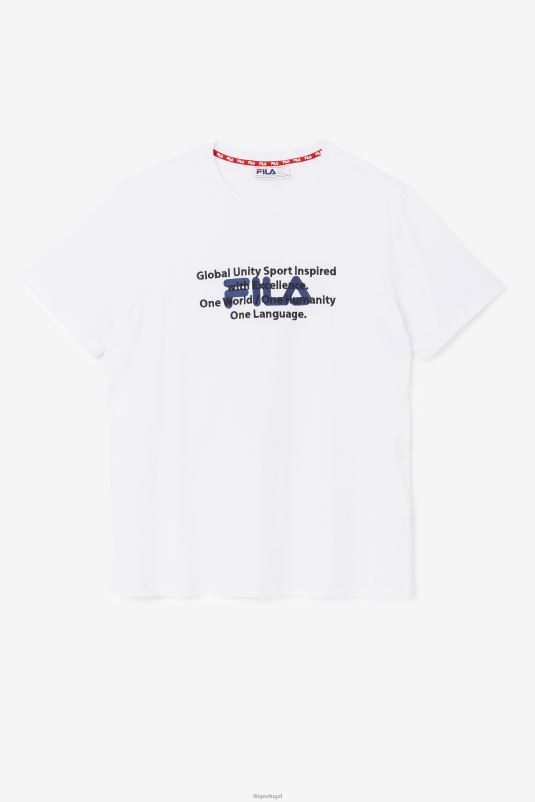 PPH0J314 branco FILA camiseta pepacton fila branca