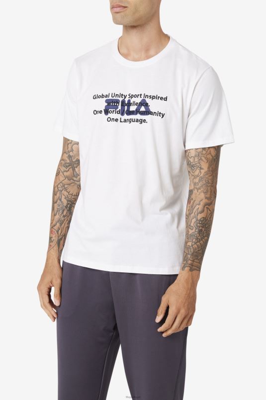 PPH0J314 branco FILA camiseta pepacton fila branca