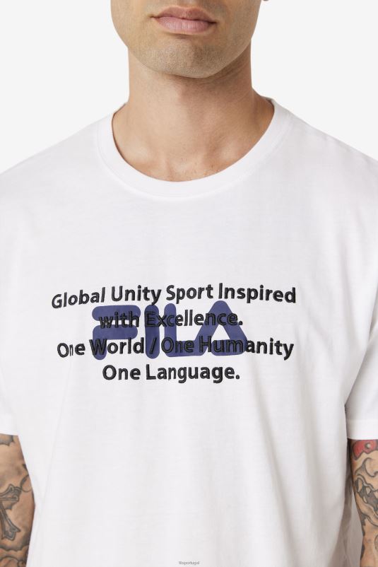 PPH0J314 branco FILA camiseta pepacton fila branca