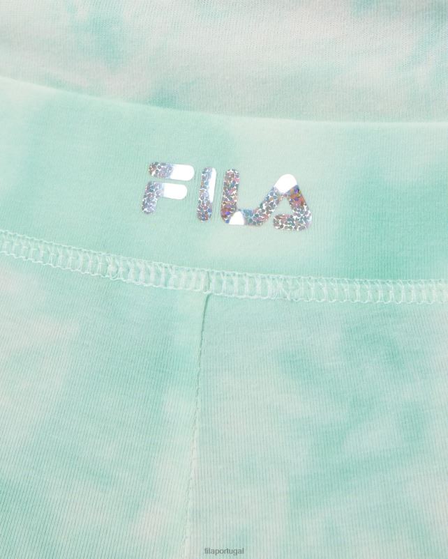 PPH0J3153 tie-dye menta FILA meia-calça fila frankie menta tie-dye