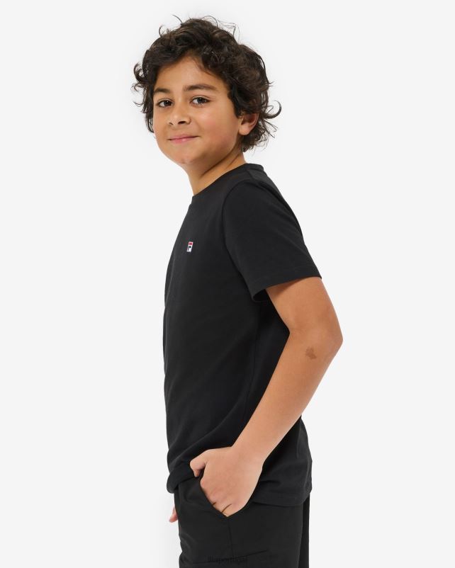 PPH0J3157 preto FILA camiseta fila infantil preta