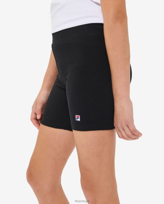 PPH0J3158 preto FILA short de bicicleta fila preto feminino