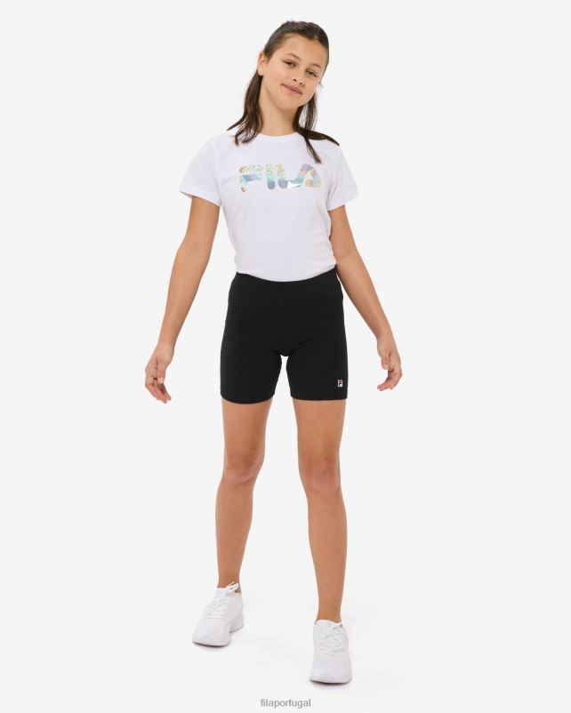PPH0J3158 preto FILA short de bicicleta fila preto feminino