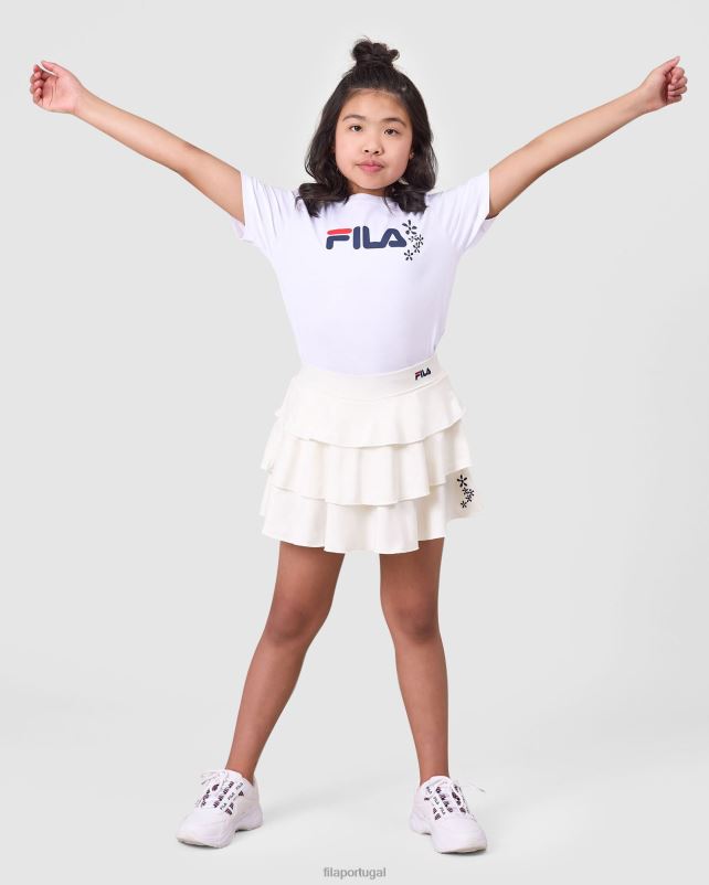 PPH0J3162 branco FILA camiseta fila branca diya