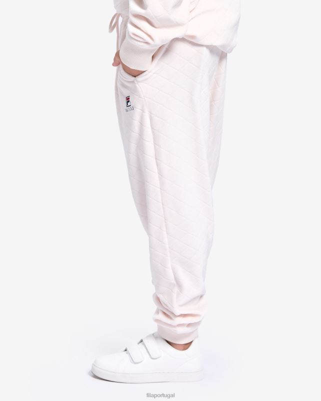 PPH0J3164 Creme de coco FILA calça sloane infantil fila coco creme