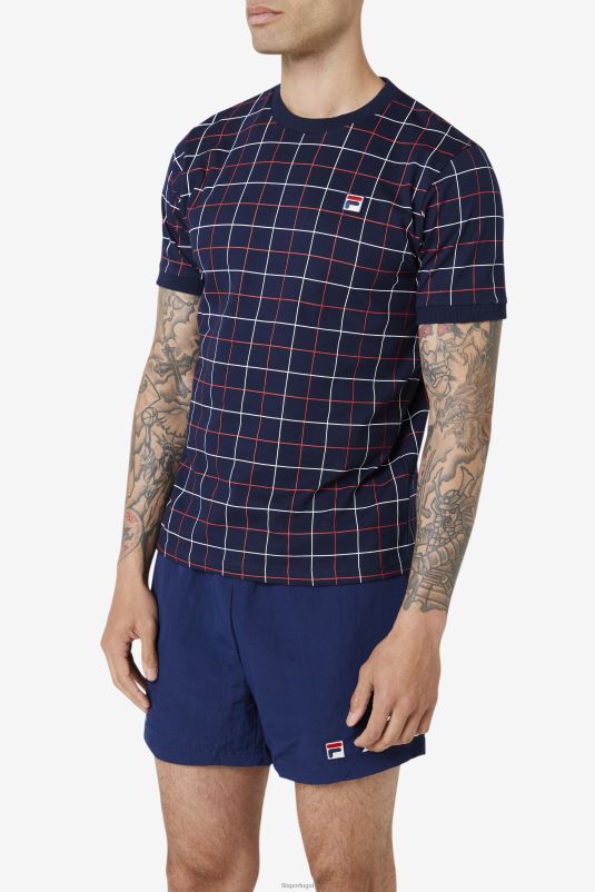 PPH0J317 marinho/vermelho/branco FILA casbian tripulação fila azul/vermelho/branco